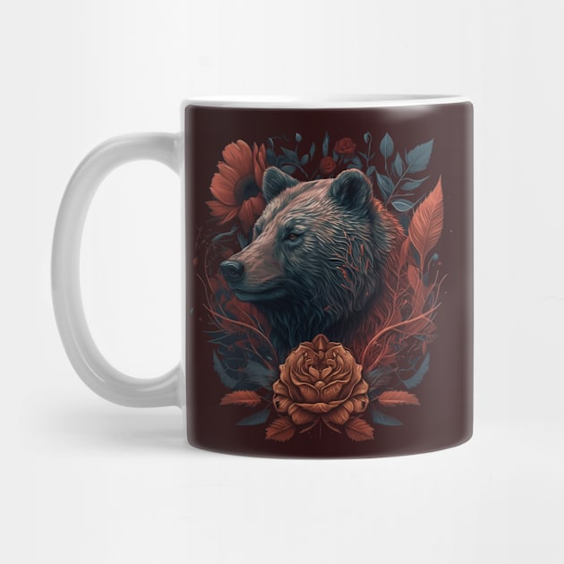 Cute Floral Bear by Wintrly